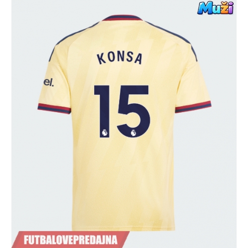 Lacne Muži Futbalové dres Arsenal Ezri Konsa #15 2026-27 Krátky Rukáv - Tretina